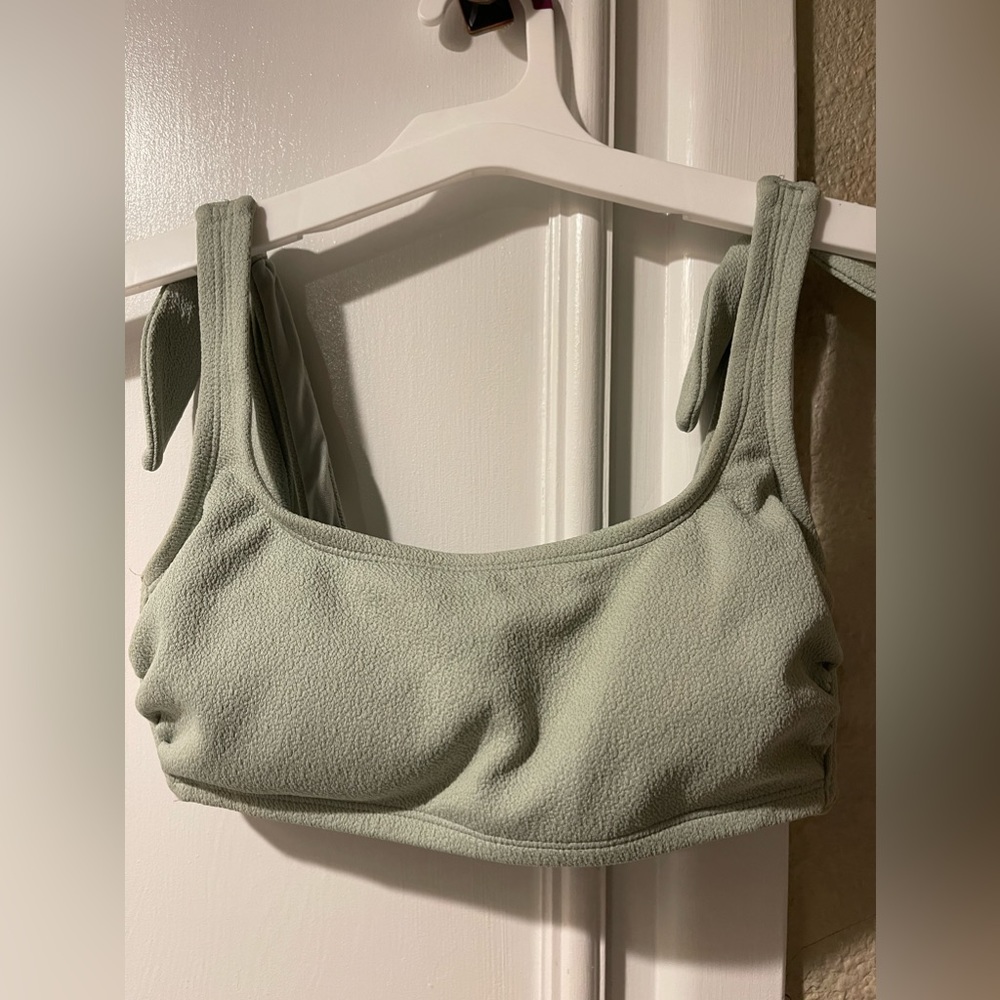 Light green bikini top